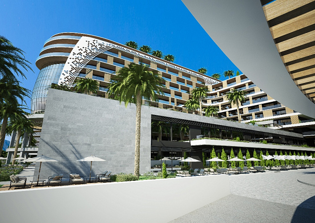 Apartments in a new 5* hotel complex in Bar